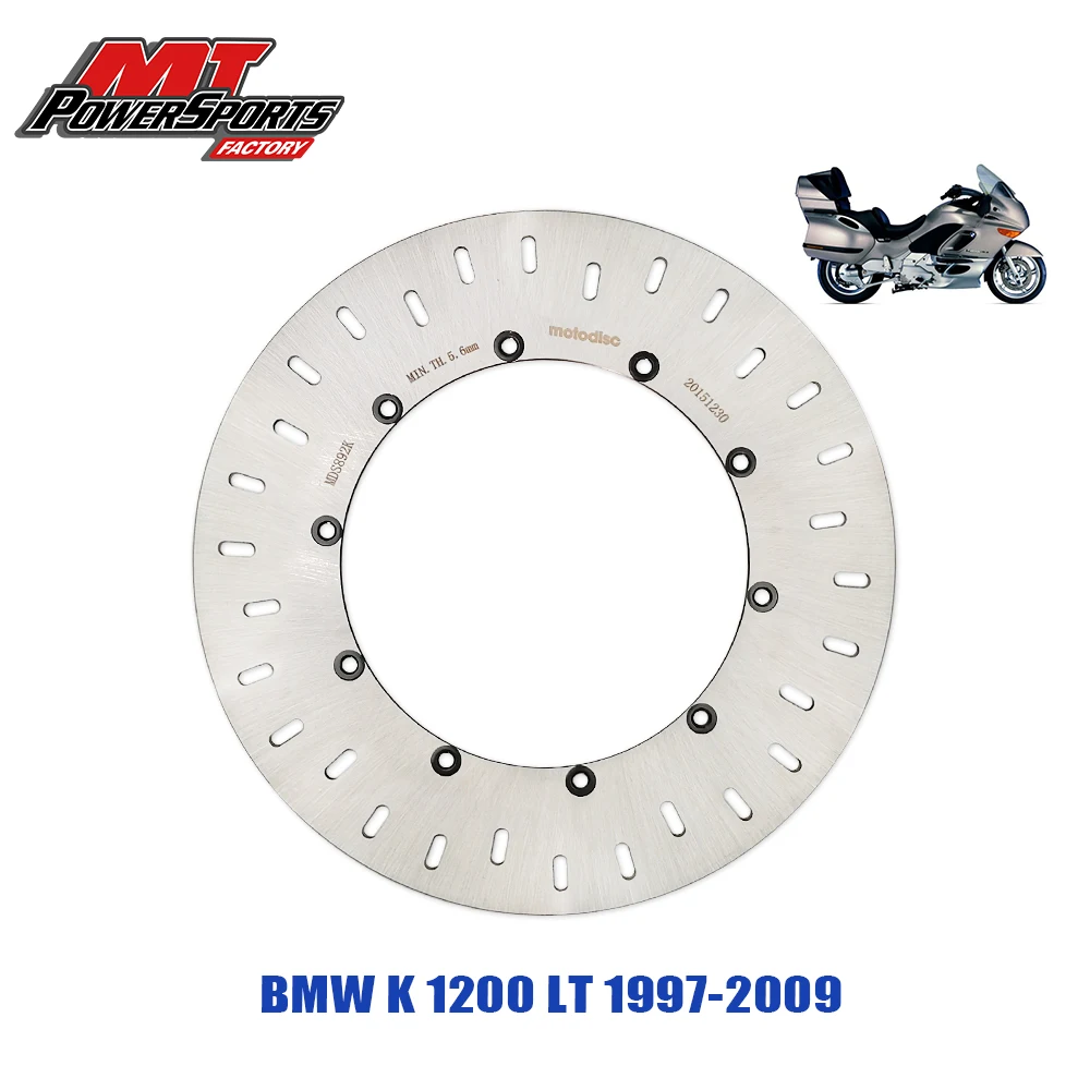 For BMW K 1200 LT 1997-2009 Brake Disc Rotor Rear MTX Motorcycles Street Bike Braking MDS32017 Motorcycle Accessories