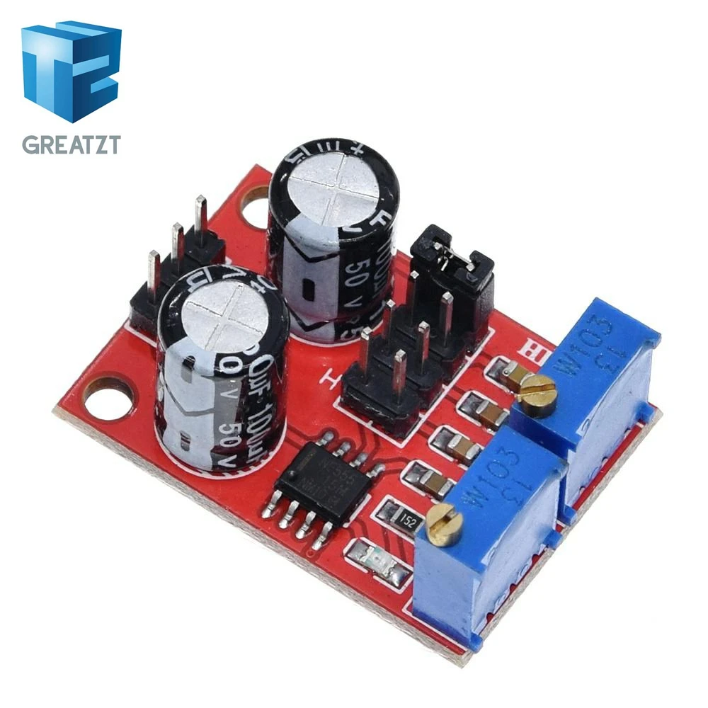 GREATZT NE555 pulse frequency, duty cycle adjustable module,square/rectangular wave signal generator,stepping motor driver