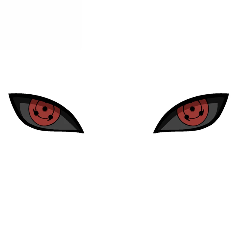 13cm x 3cm for Rubbish Metempsychosis Sharingan Anime Car Sticker Vinyl Windows Suitable for All Types of Vehicles