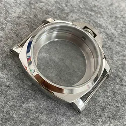 For ETA 6497/6498 Watch Cover 44mm 316 Stainless Steel Case Mineral Glass Mirror for ST3600 ST3620 series Mechanical Movement