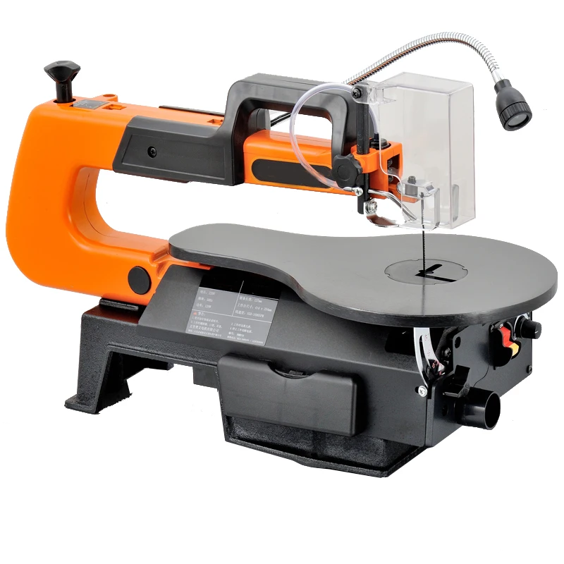 Electric Jig Saw Desktop Pull Saw Woodworking Wire Saw Machine Stepless Speed Control Cutting Machine With LED Light