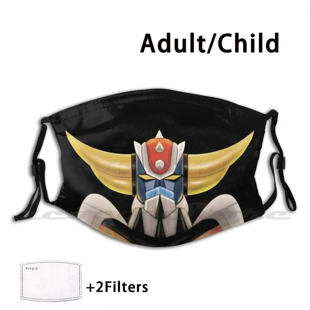 

Ufo Robo Grendizer Mask Adult Child Washable Pm2.5 Filter Logo Creativity Grendizer Go Nagai Goldorak Goldrake 