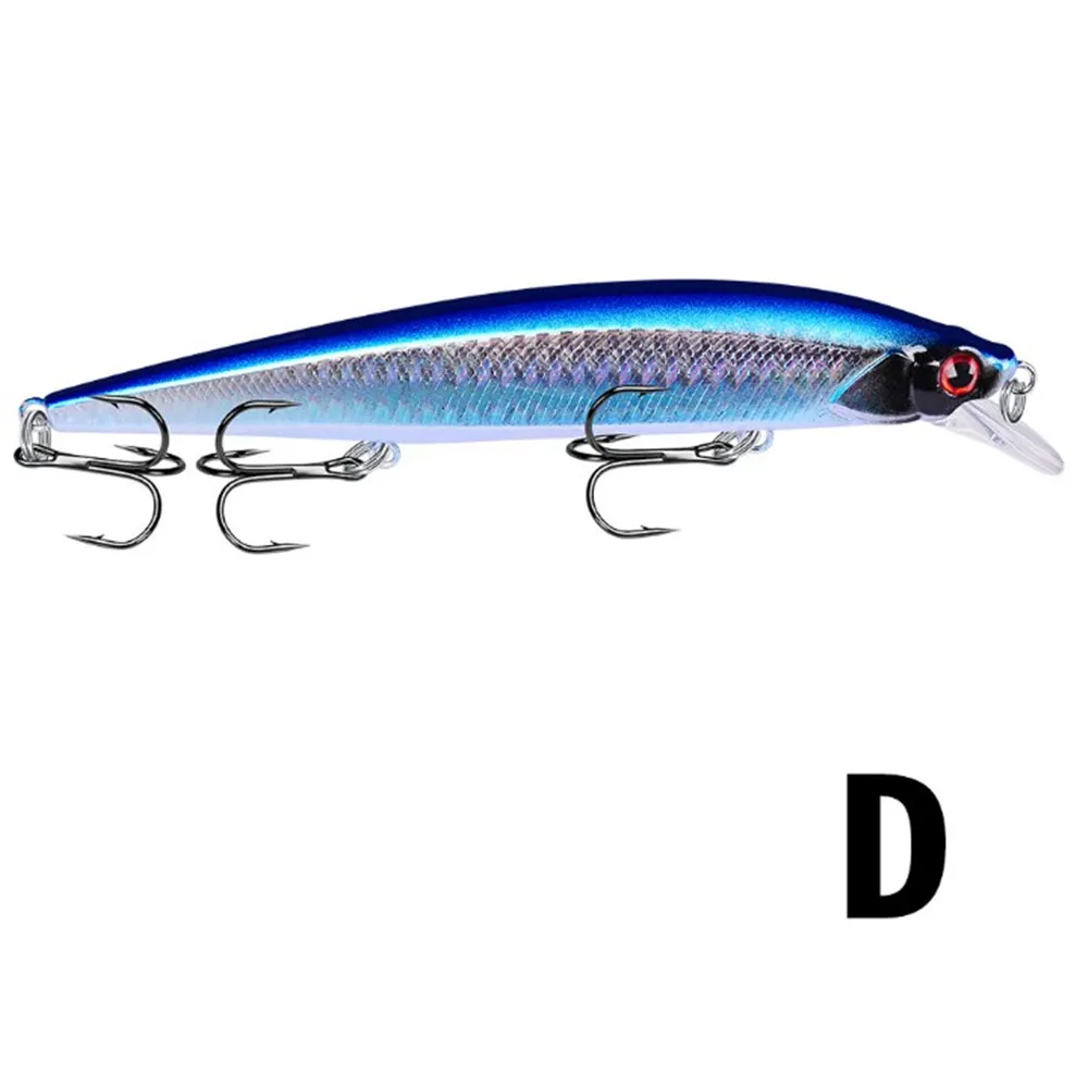 Señuelo de pesca Wobbler de 135mm y 18g, cebo duro Artificial flotante Minnow Crankbait, ojos 3D, aparejos de pesca para lubina y Lucio, 1 ud.