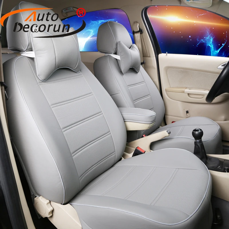 AutoDecorun Covers Seats PU Leather for MINI COUNTRYMAN 2011-2015 Seat Covers Set Cars Cushion Auto Accessories Headrest Support