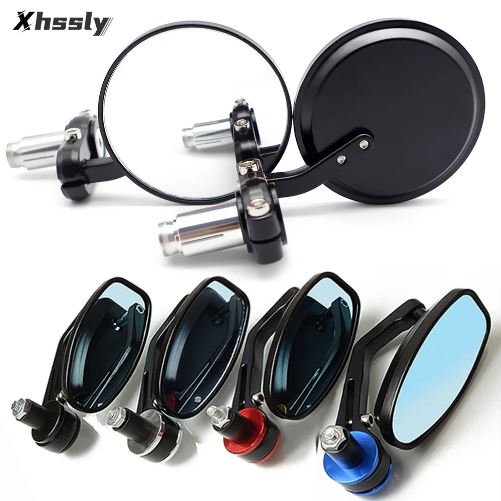 Motorcycle Mirror Handle Bar End Side Rearview Mirrors For YAMAHA Tracer 700 R1 2003 Yfz 450 Wr450F Jog Rr Neos R1 2012 Dt 50