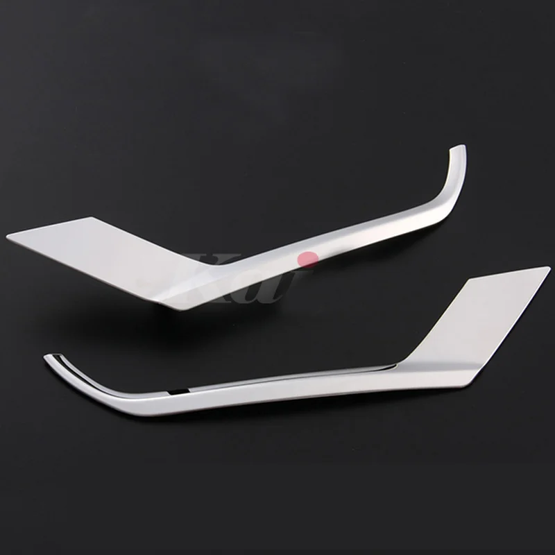 2pcs Car Decoration Stainless Steel Fog Lamp Trim Rear Bumper Reflector Cover Car Styling Accessories for MAZDA CX-3 2015-2017