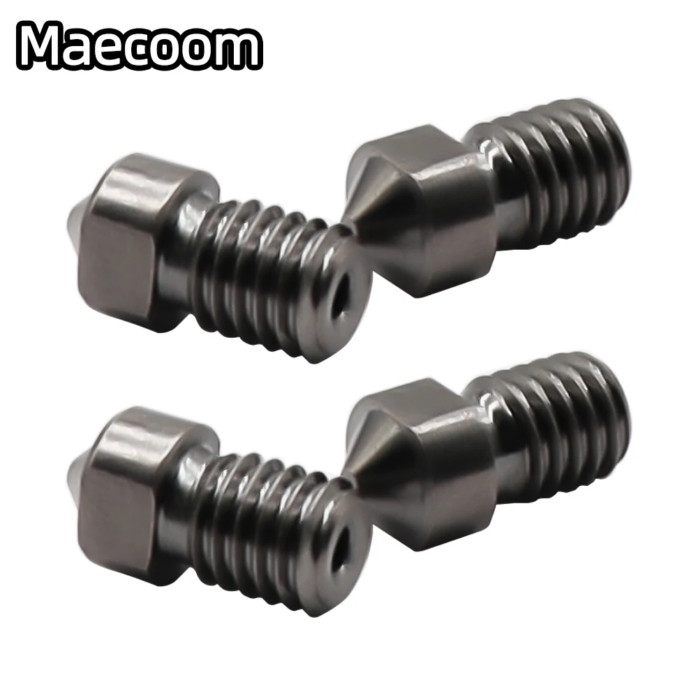 5/10pcs/lot 3D Printer Parts Hardened Steel Die Steel Nozzle 1.75mm 0.2/0.3/0.4/0.5mm For Printer Ender3 E3D V6 Hot End Prusa I3