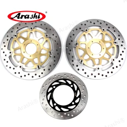 Arashi 1 Set For HONDA CB 400 VTEC 1999 - 2015 Front Brake Disk Rear Brake Disc Rotor 2000 2001 2002 2003 2004 2005 2006 2007