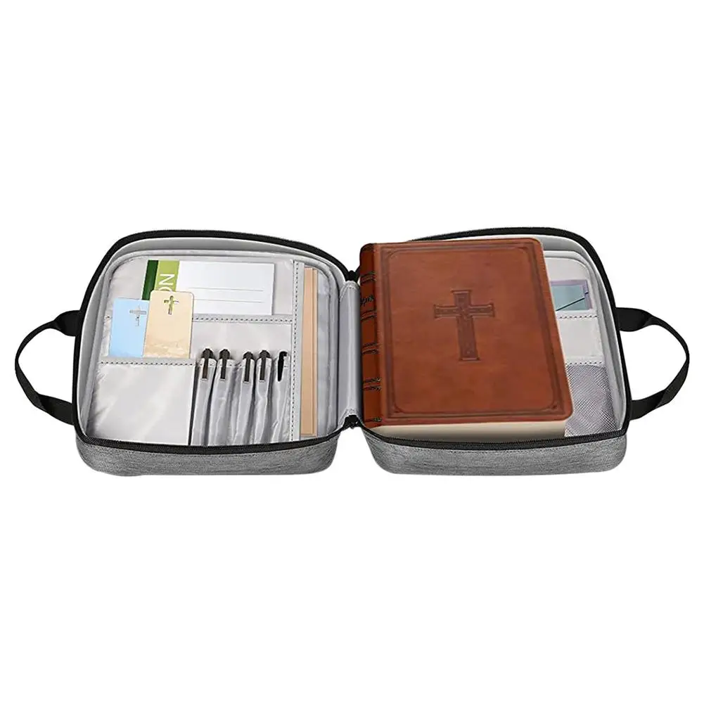 Imagem -02 - Grande Bíblia Study Book Holder Holy Case Capa Carry Bolsa Canvas Handbag