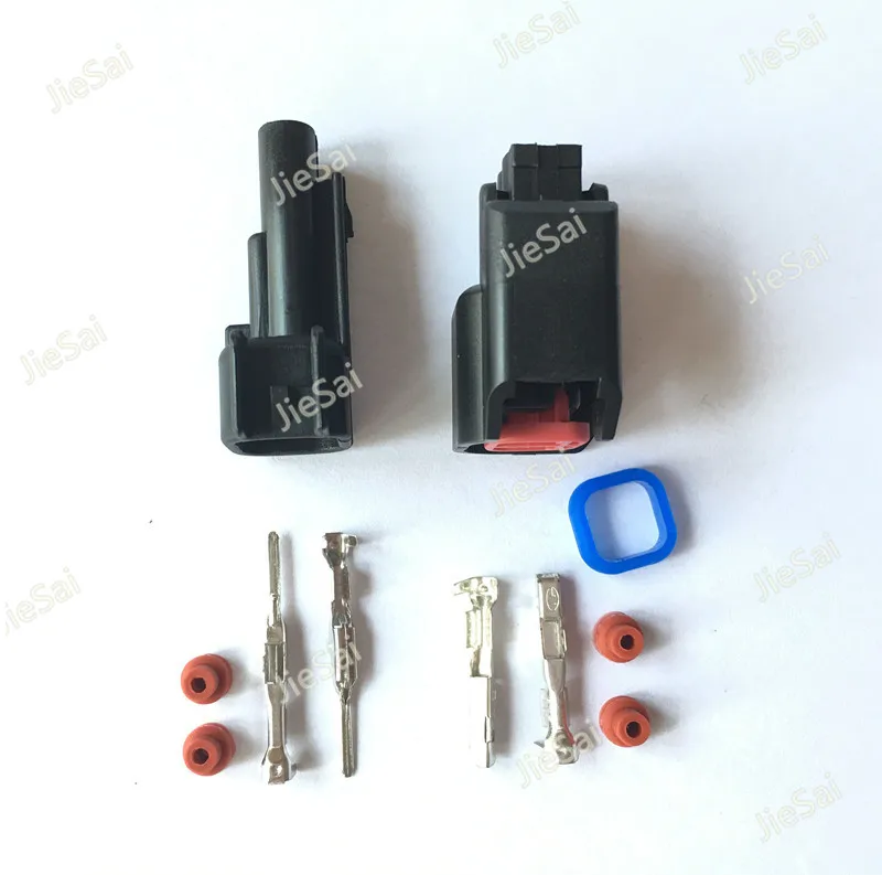 Delphi 2 Pin Female And Male EV6 Fuel Injector Electrical Connector Auto Plug