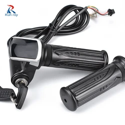 Wuxing Electric Scooter Throttle for Electric Bike, E-bike Throttle, Thumb Motorcycle Grip Display,Bike Handbar