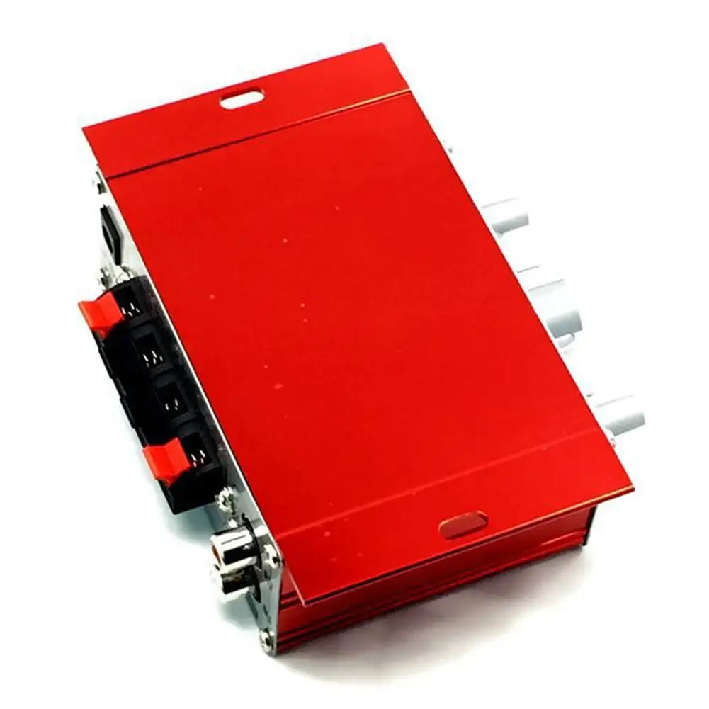 12V Mini Car Amplifier Motorcycle Home Boat Auto Stereo Audio Amplifier 2 Channel Digital Hi-Fi Amp Support CD DVD MP3 Speaker image 4