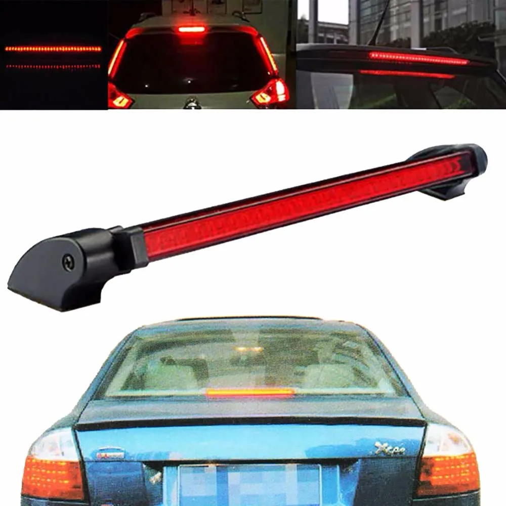 thumbnail image 2 of Universal 13-Inch Red LED High Mount Third Brake Light - 12V, 2-Wire, For Car/Truck/SUV 2 of 2