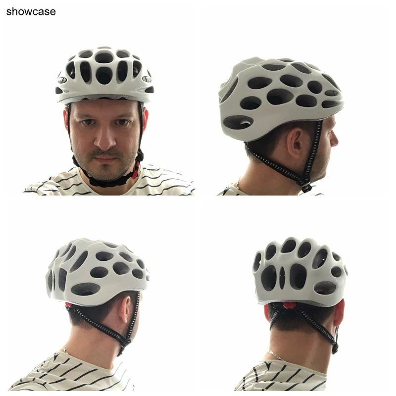 Breathable Cycling Helmet Road Bike Helmets Climbing Mountain Aldut Ultralight Bicycle Helmet  L 58~62cm