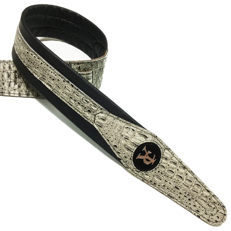 Foreign Trade New High-end Crocodile Guitar Strap Acoustic  Electric  Bass Student Performance Rock Universal