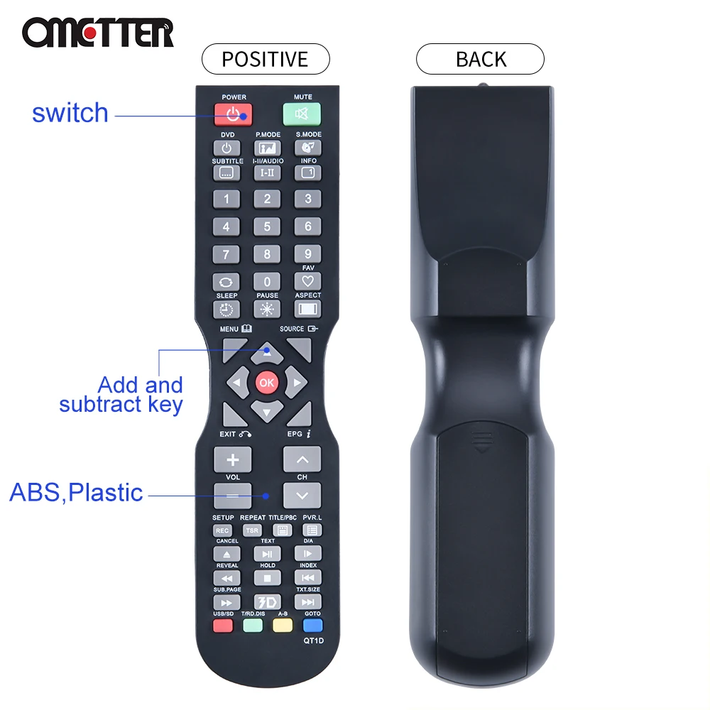 جديد QT1D التحكم عن بعد ل soniq تلفاز LCD QT166 QT155 QT155S QT1E E48W13A-AU E40W13A-AU