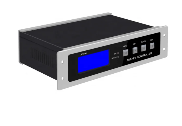 AC110-22V Artnet Ethernet to SPI/DMX pixel led light controller Output DC5-24V 4 channels For WS2811 WS2812B  work with Madrix