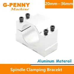 CNC Spindle Motor fixture 20mm,22mm,24mm,26mm,28mm,30mm,32mm,34mm,36mm Spindle Clamping bracekt Aluminium fixture