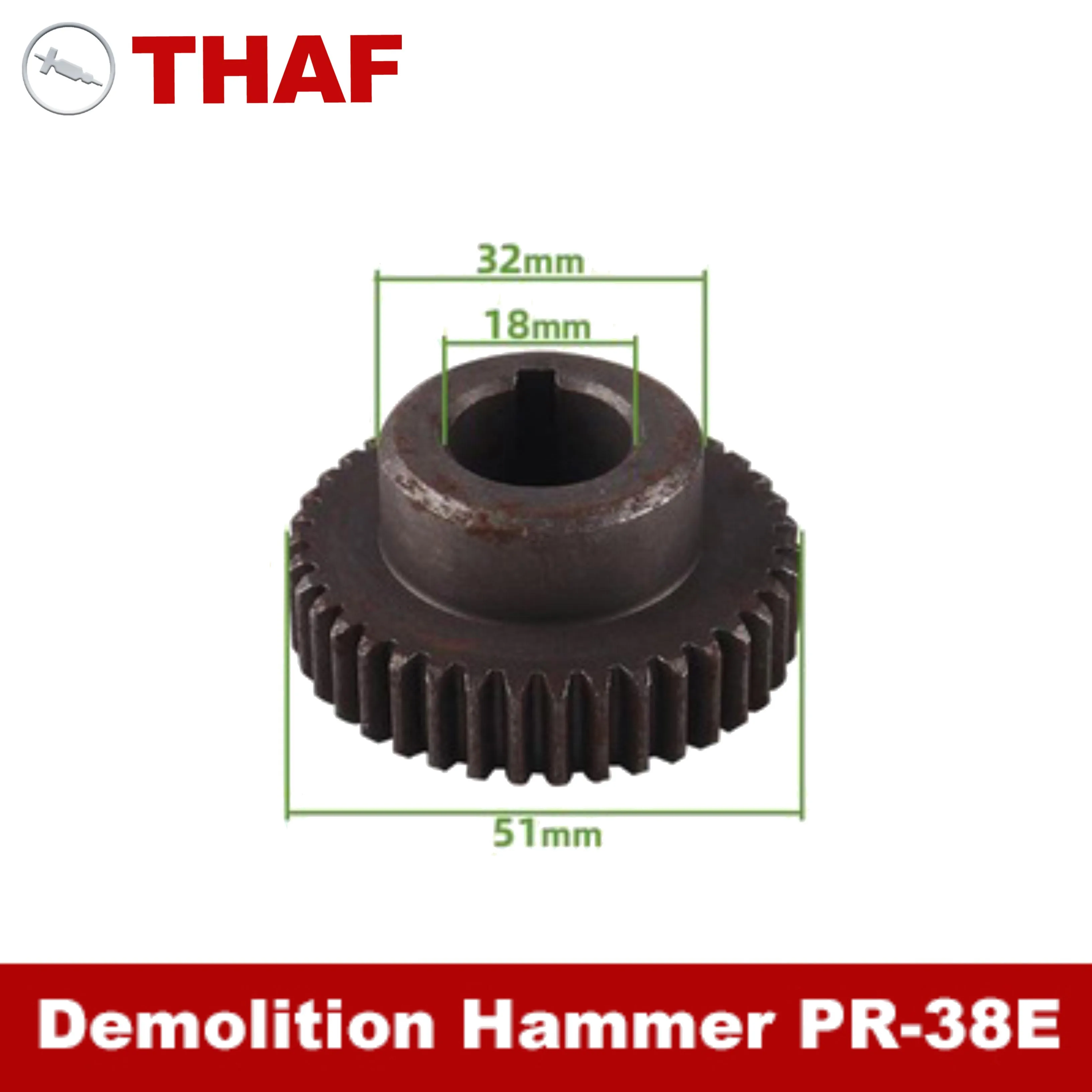 

Replacement Spare Parts Crankshaft Gear For Hitachi Demolition Hammer PR-38E