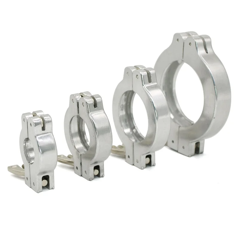 Aluminum Alloy Three-Clamp Vacuum Hinge Wing Nut ClampThree-ClampConnection With SS304 Centering Bracket And FPM O-Ring