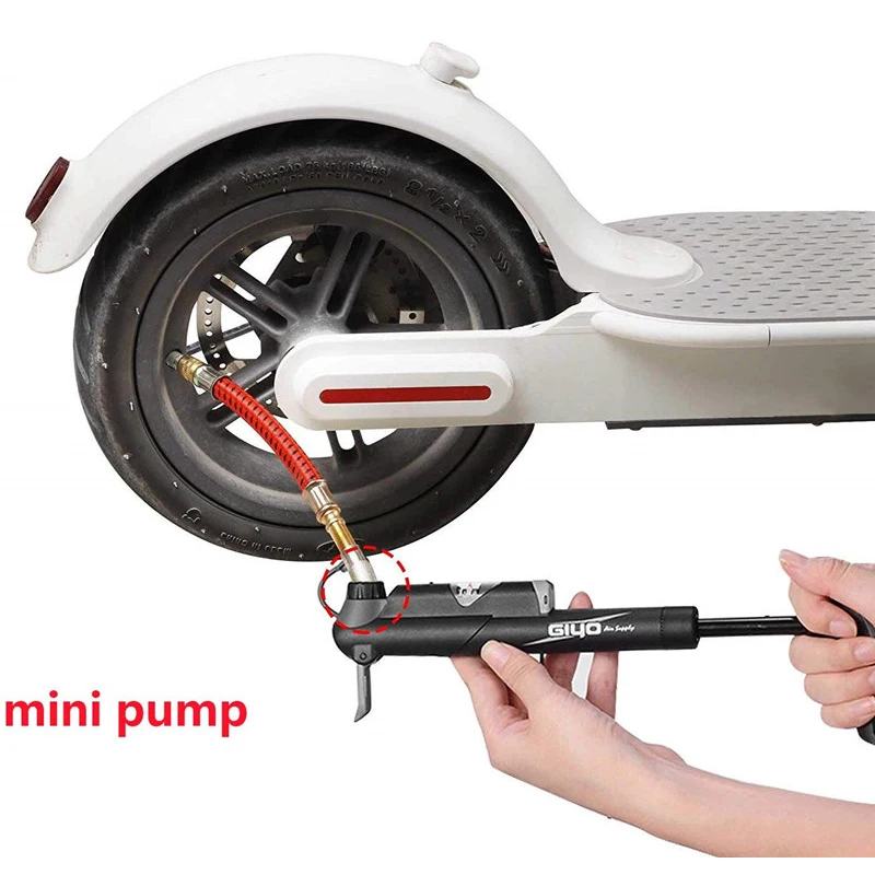 Electric Scooter Portable Tires Pump Air Pump with Extension Tube for Xiaomi Mijia M356/Pro Scooter Ninebot Bike Pump Skateboard