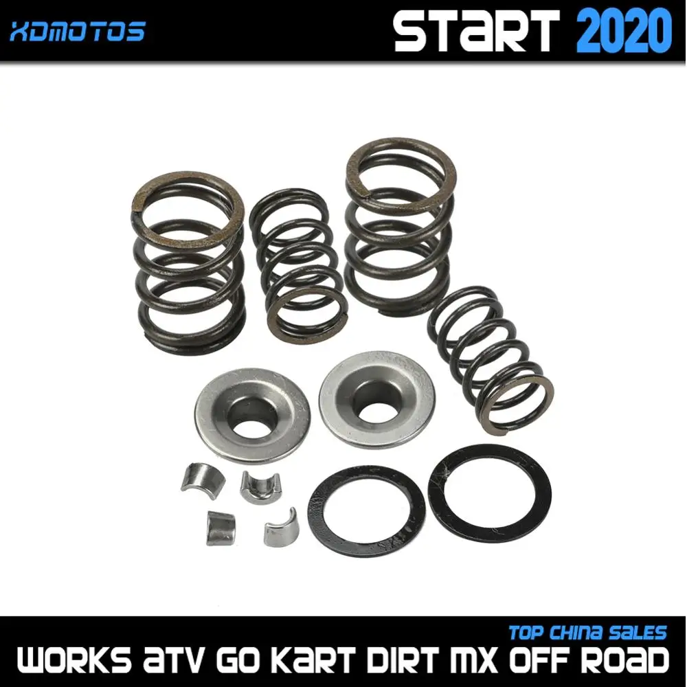 Motorcycle Intake Exhaust Valve comp Springs Cotter Seal Assy For Yinxiang 140cc W063 Horizontal Engine Dirt Pit Bike ATV Quad