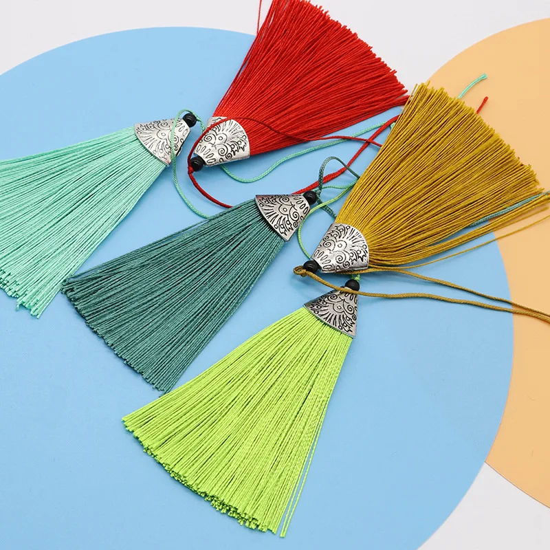 2/5/10 Pieces Of Silk Tassel Hanging Ears Fish Mouth Hat Tassels Handmade Tassels DIY Earrings Bag Hanfu Decoration Accessories