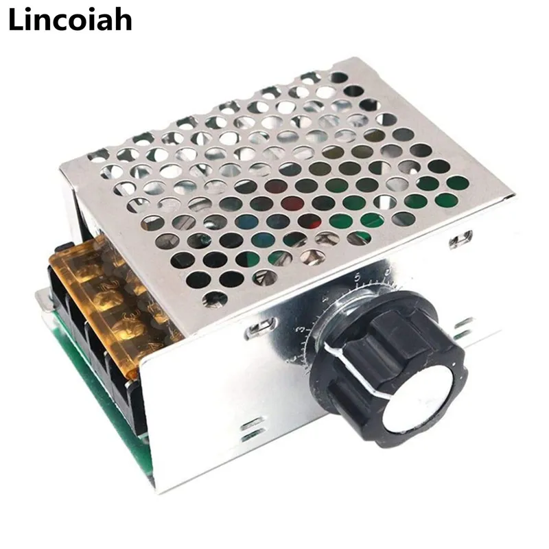 Regulador de tensão scr ac 220v 4000w, reguladores de escurecimento, controlador de velocidade do motor, termostato, módulo regulador de tensão eletrônico
