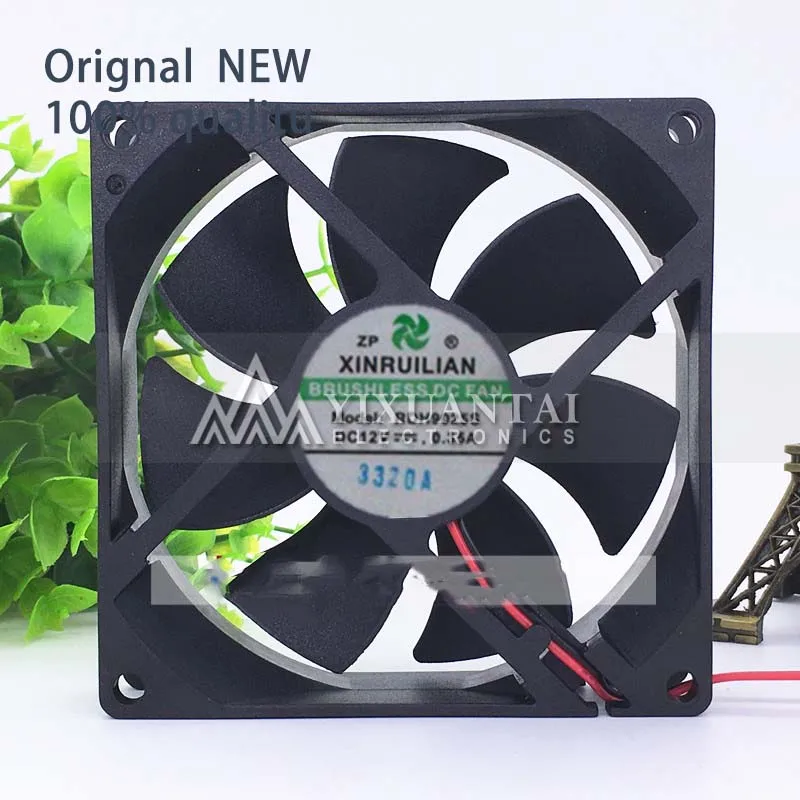 1PCS Xinruilian RDH9025S DC 12V 0.35A 90x90x25mm 2-Wire Server Cooling Fan