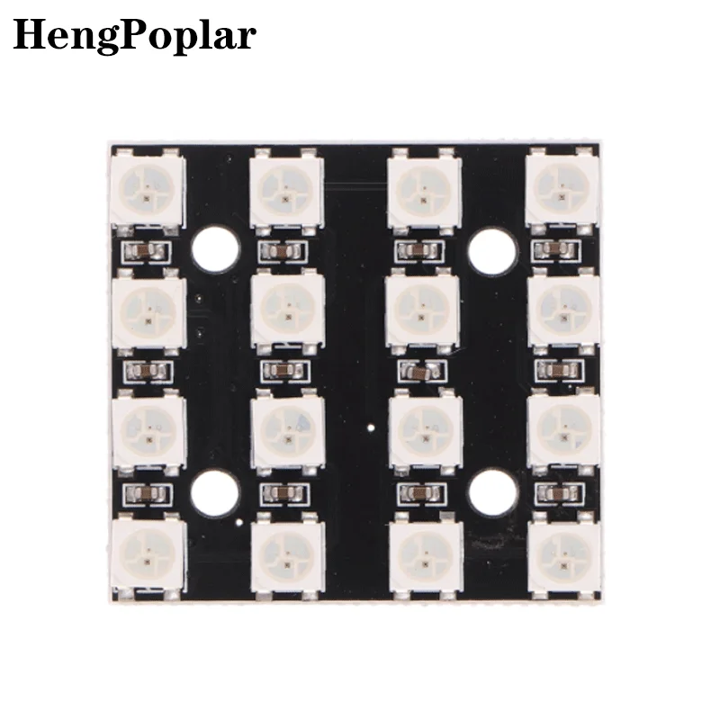Módulo de Panel de lámpara LED RGB, 100 piezas, CJMCU-2812 x 4 bits, 5V, 16 bits, LED arcoíris preciso