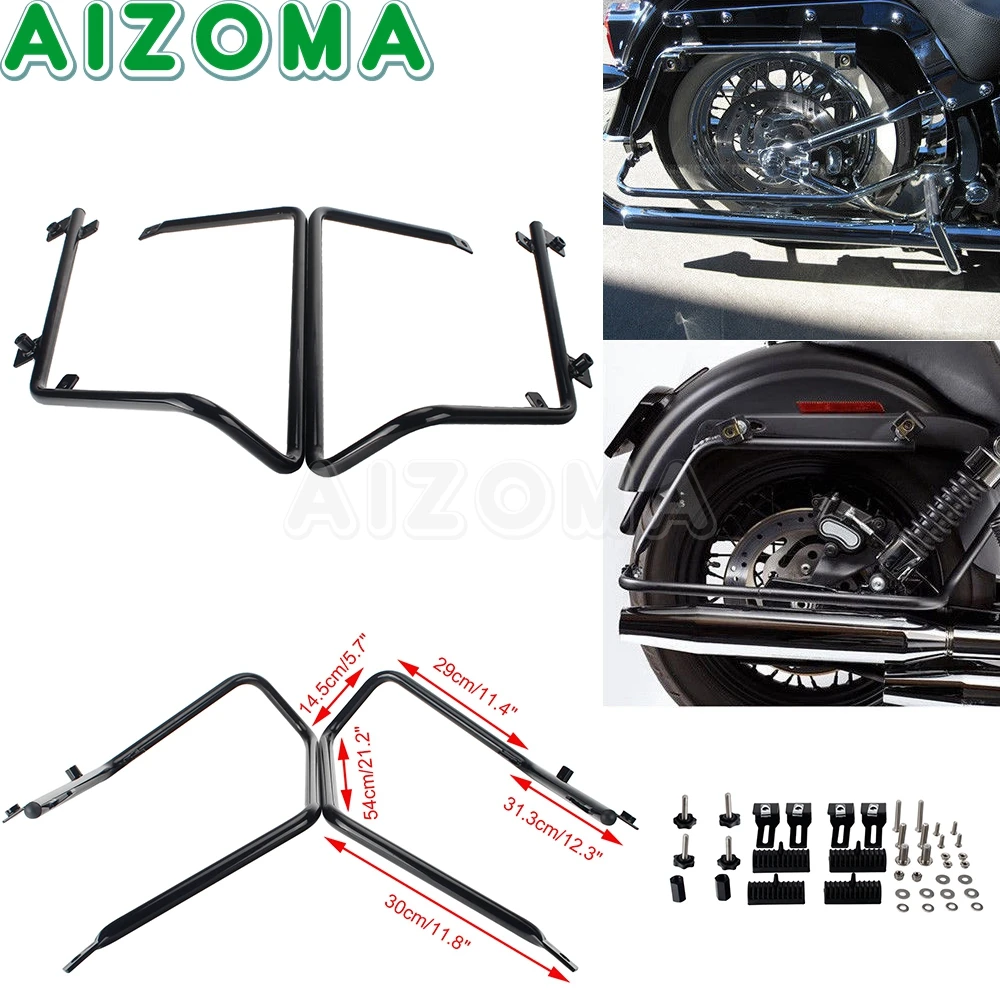 

Motorcycle Saddlebag Conversion Bracket Mount kit For Harley Dyna Street Bob Low Rider Super Glide Softail Touring FLH 2008-2021