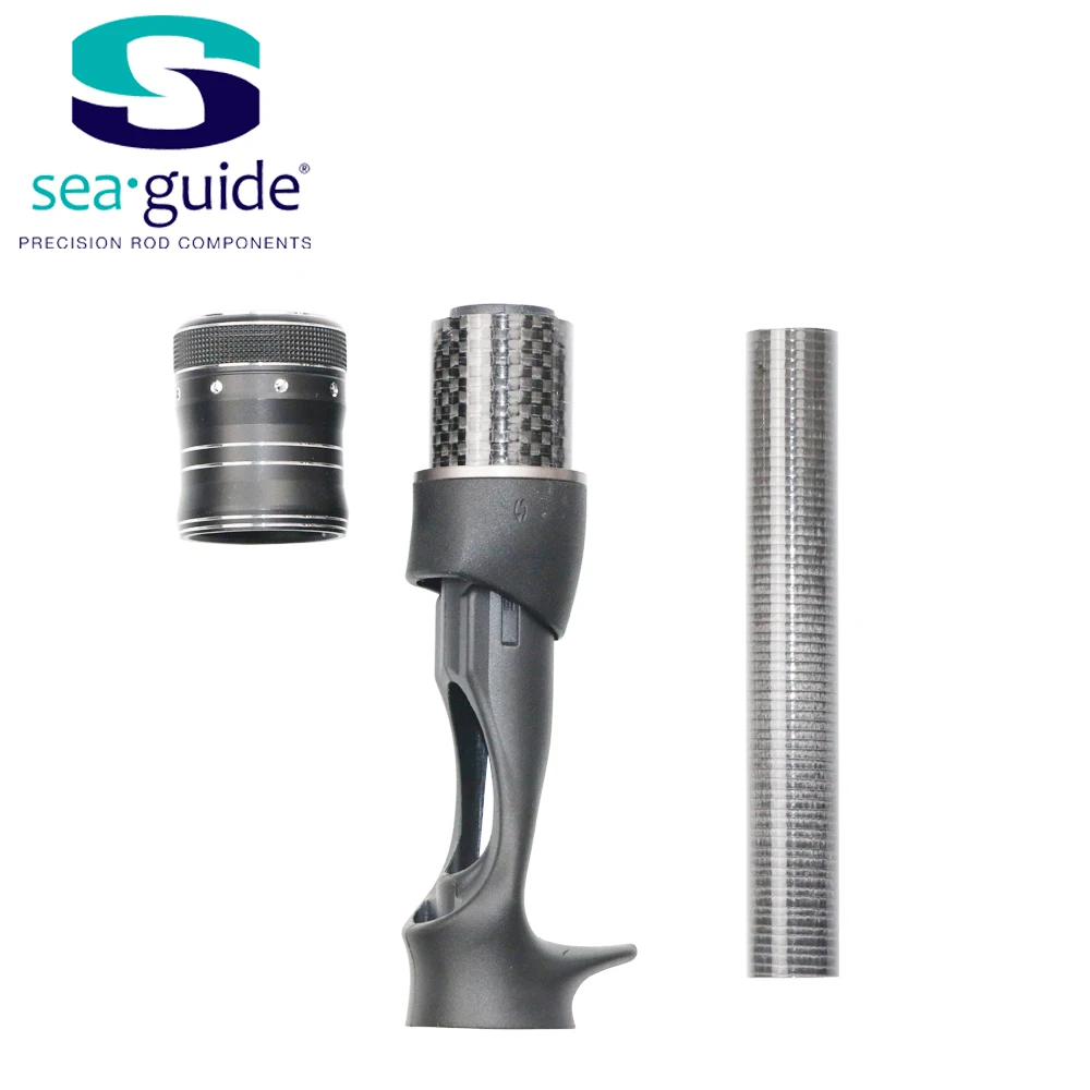 SeaGuide 1Set 67.6g Casting Reel Seat EVA Handle Kit Lure Rod Bass Fishing Rod DIY Fishing Rod Component Pole Accessory Repair