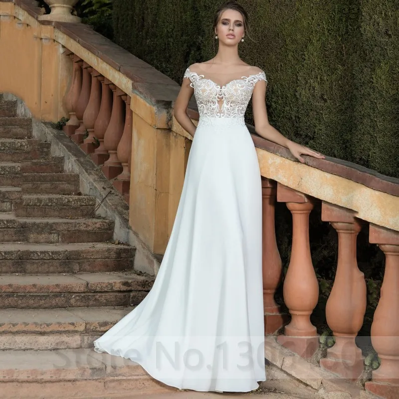 Thinyfull-Vestidos de casamento elegantes para gestantes, apliques de renda, vestidos de noiva Empire para grávidas, noiva