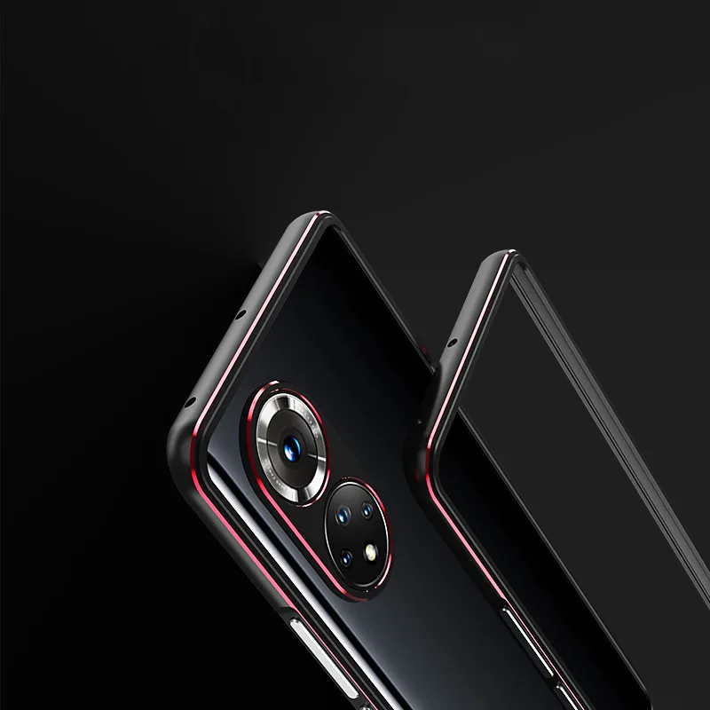 Bumper Case For Honor 50 Huawei Aluminum metal Frame Cover case+carmera Protector
