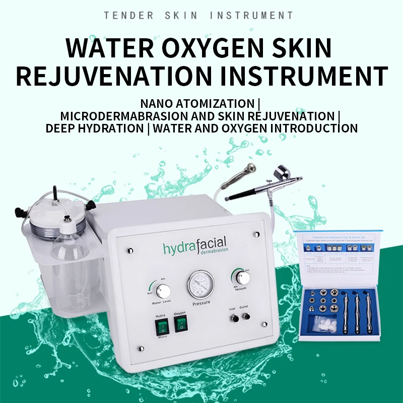 

LB158B Hydro-Oxygen Skin Rejuvenation Instrument Facial dermabrasion and exfoliation oxygen injection beauty instrument