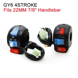 For CHINESE SCOOTER GY6 4STROKE TAOTAO JCL ZNEN BMS Handlebar Control Switches Turn Signal Headlight Electric Fog Light Start