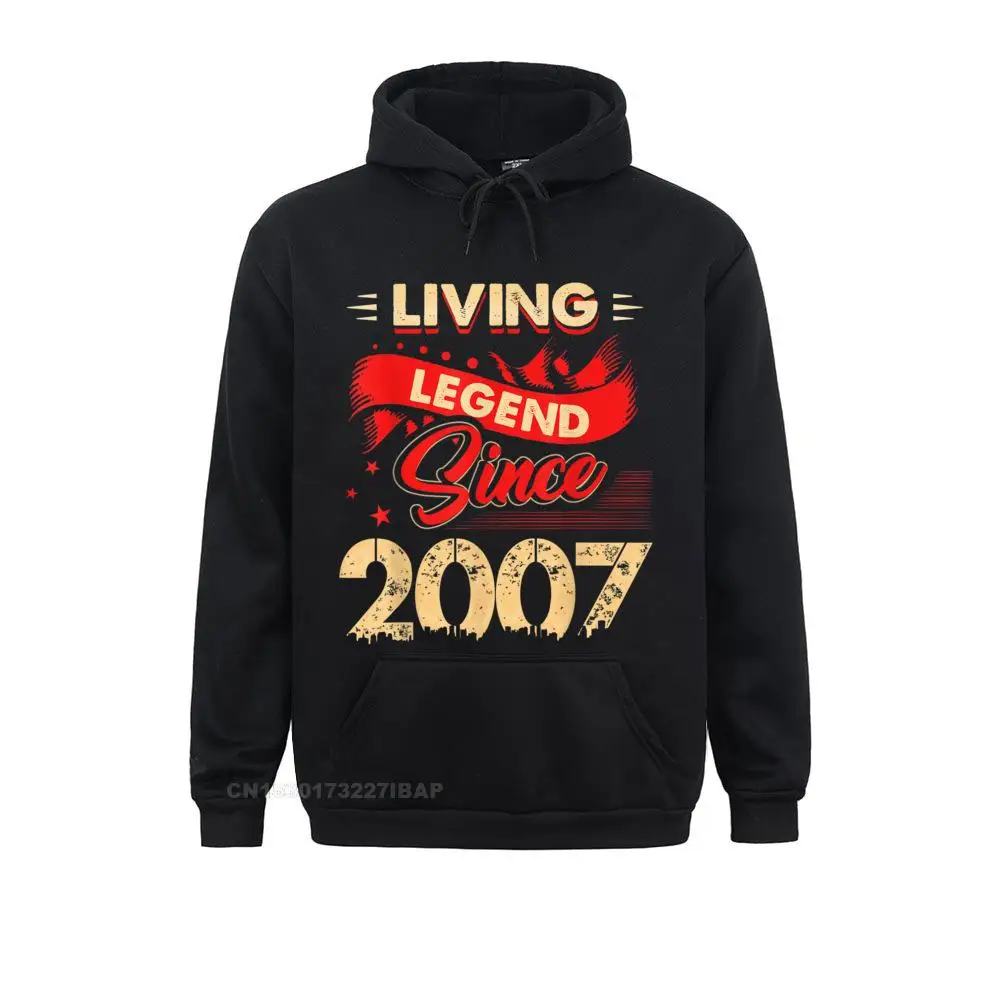 

Living Legend Since 2007 11th Years Old Birth Youthful VALENTINE Men Hoodies Beach Sportswears Funny Long Sleeve Sweatshirts