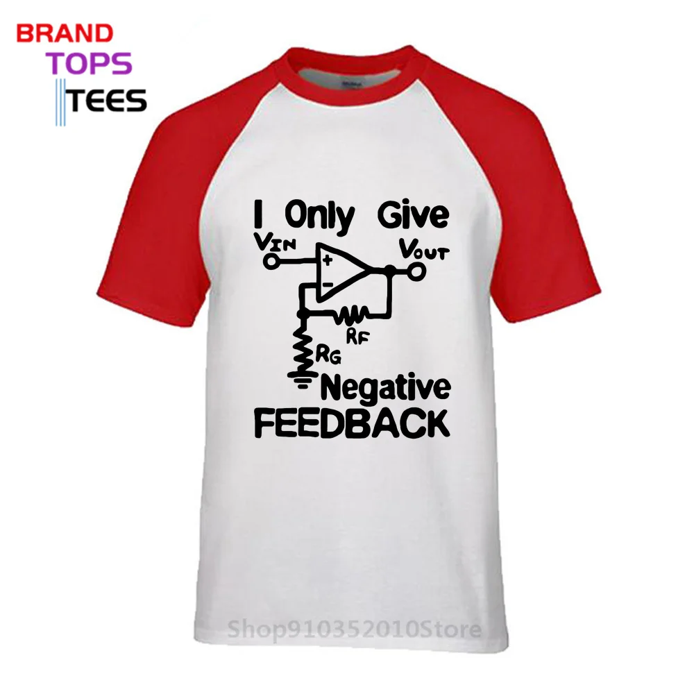 New Funny Cotton Short Sleeve Vin Vout T Shirt 100% Cotton Print Tee I Give Negative Feedback Computer Engineer T-Shirt