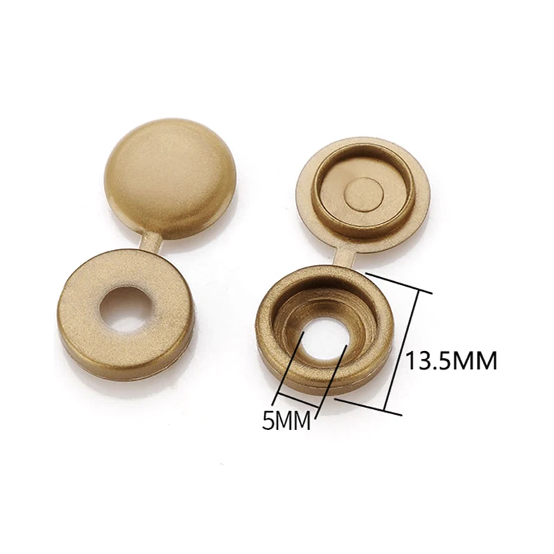 Wood Self-Tapping Screws Wood Screws Furniture Fittings Screw Cover Fasteners Holes Plugs Cap Screws Eyelets White Screw Cover