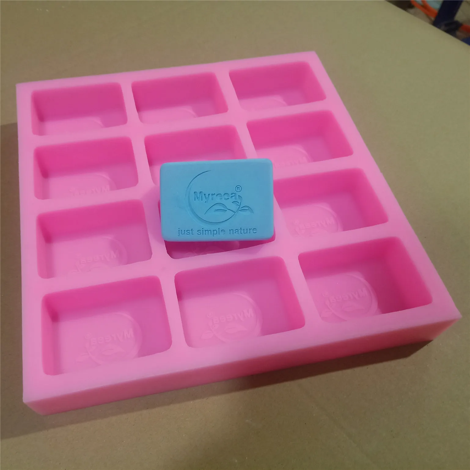 Custom Soap Mold 12 Cavities Customized Silicone Molds for Cold Process Soap Making