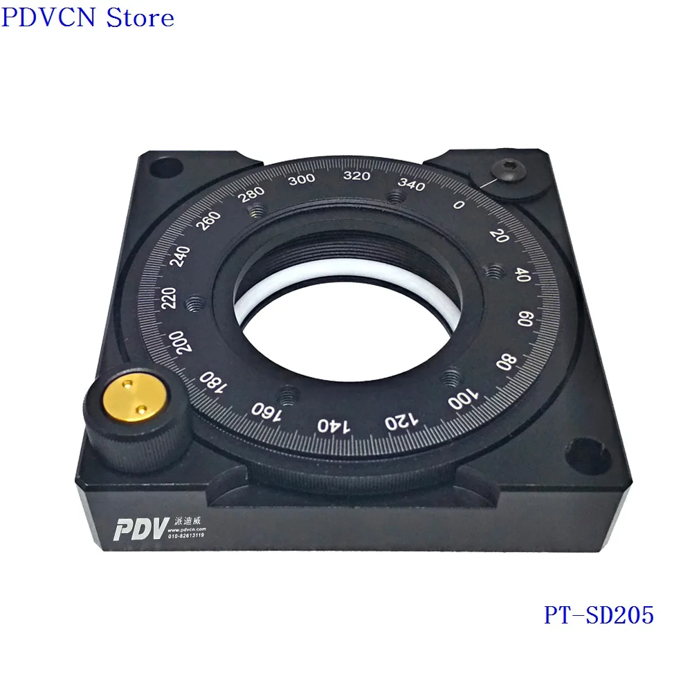 PT-SD205 R Axis Manual Rotation Stage, Rotating Platform, Optical Sliding Table, dia: 50mm