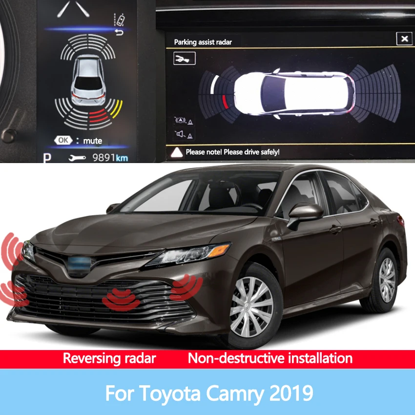 Car Parking Sensor Front And Rear Reversing Radar Assisted Automatic Parking Monitor Digital Display For Toyota Camry 2019