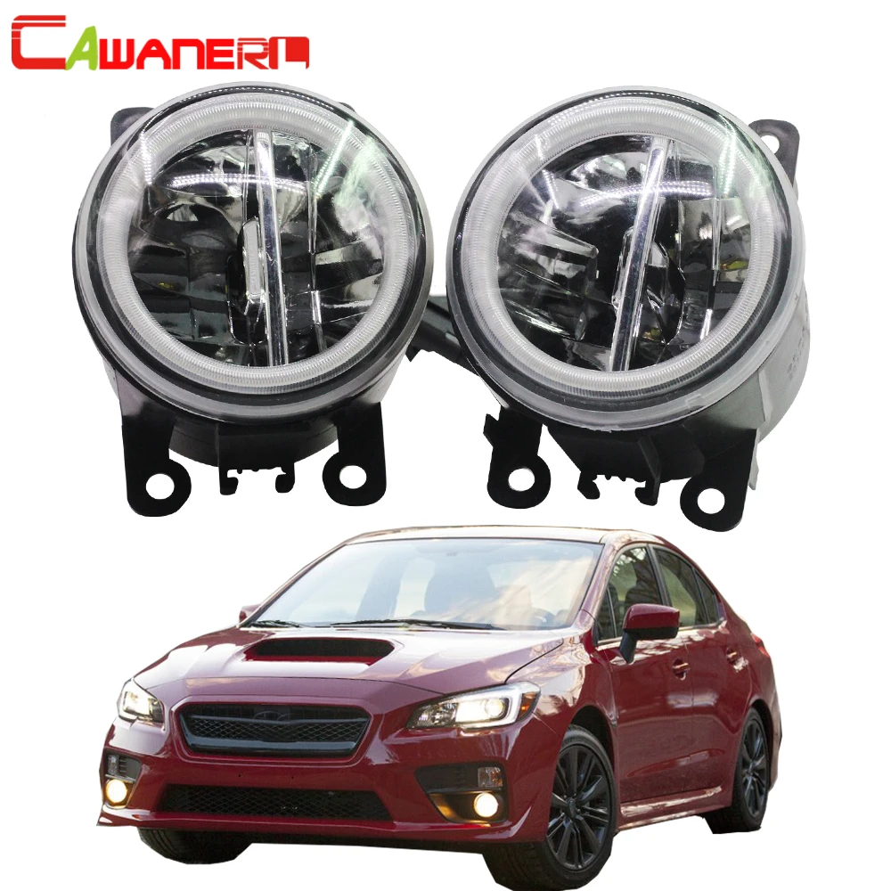 

Cawanerl For Subaru WRX 2015 2016 Car 4000LM LED Lamp H11 Fog Light + Angel Eye Daytime Running Light DRL 12V High Bright