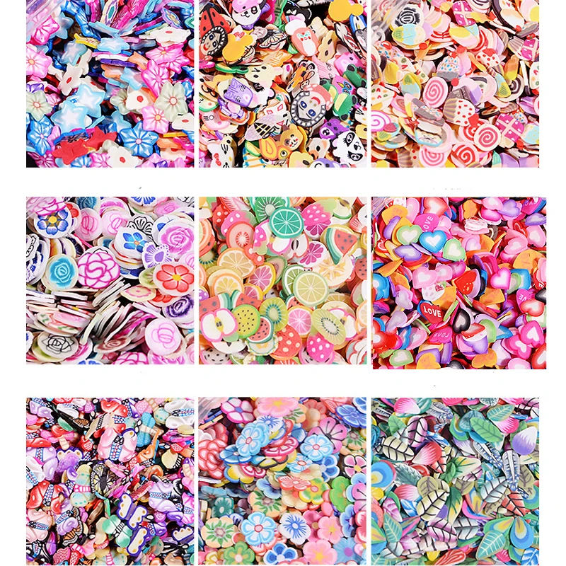 

1000Pcs Polymer Clay Flower Crafts Flatback Scrapbooking for Embellishments Nail Stickers Jewelry Accessories Jewelry Finding