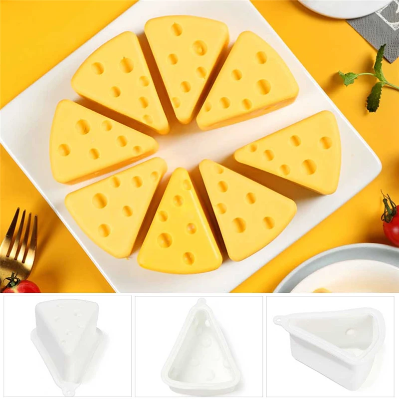 3D Silicone Candle Mold DIY Candle Making Crafts Baking Model Orange Cheese Shape Wax Model Soap Mould Tool Party Supplies