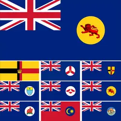 British North Borneo Blue Ensign Flag 3X5ft 90X150cm 60x90cm 21x14cm Malaysia Sarawak Banner