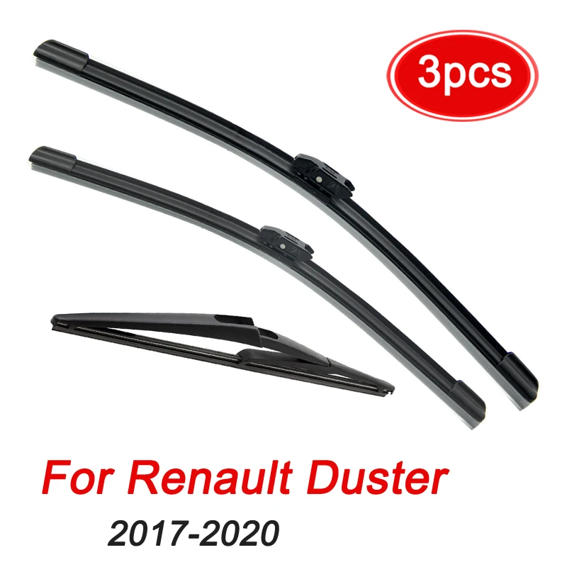 MIDOON Windshield Windscreen Wiper Blades Kit For Dacia Renault Duster MK2 2017 2018 2019 2020 Front Rear Window Wiper Set