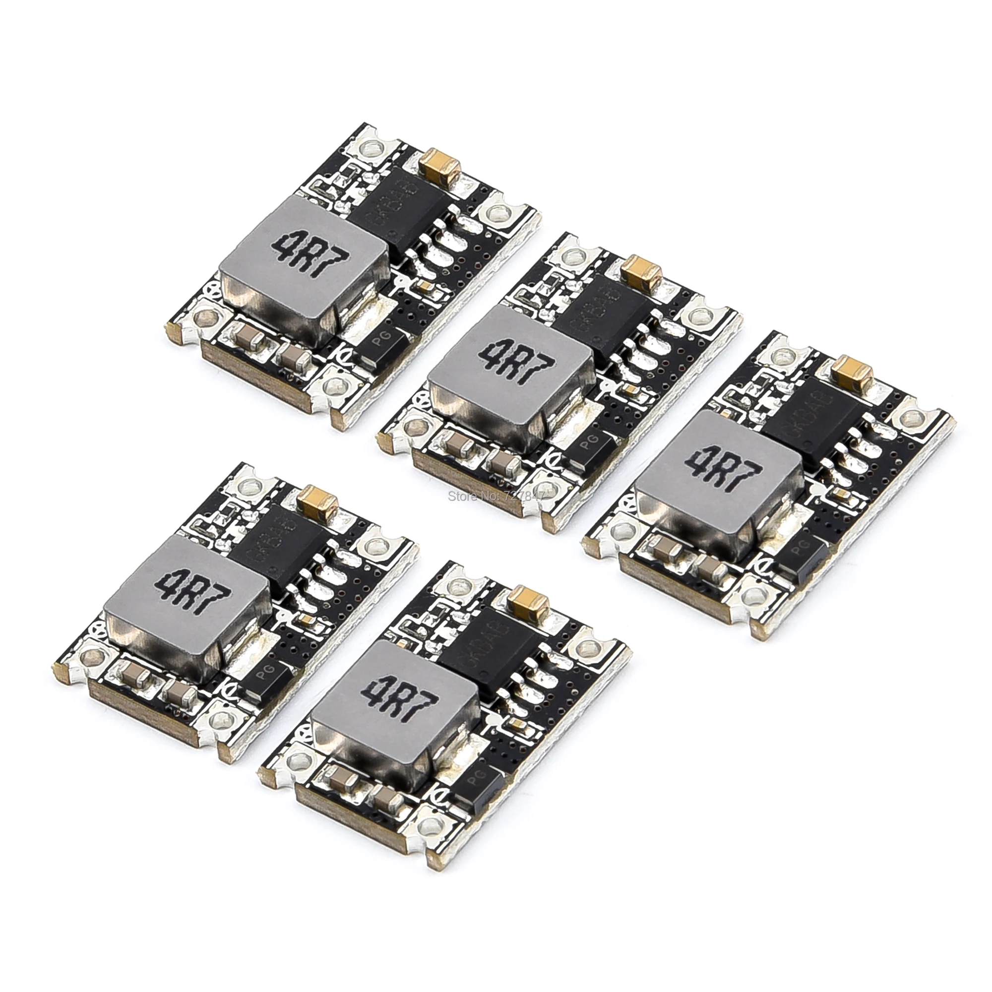 3/5/8 Pcs Ultra-Kleine Formaat DC-DC 5V 3A Bec Voeding Module Buck Stap down Regulator Module 24V 12V 9V 5V Vaste Uitgang