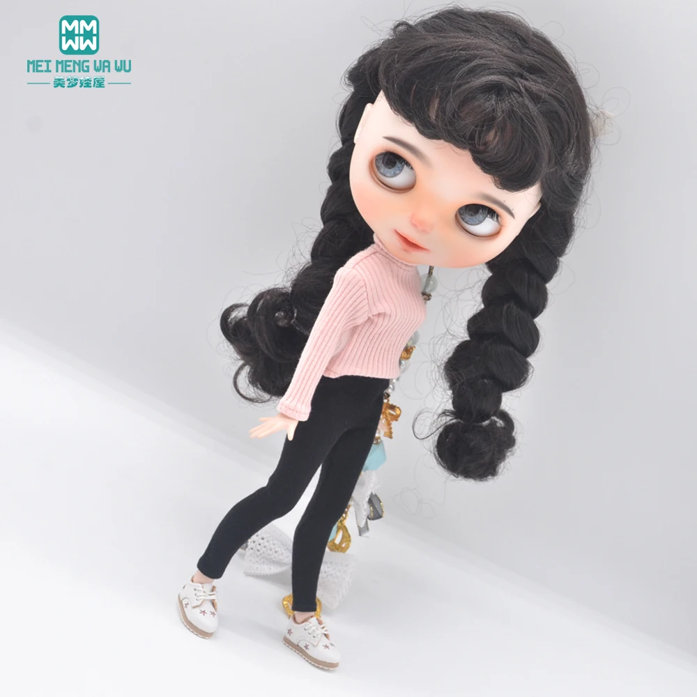 Passend für Blyth Azone OB22 OB24 Puppenkleidung und Zubehör, bonbonfarbener Rollkragenpullover, Leggings – Detail 3