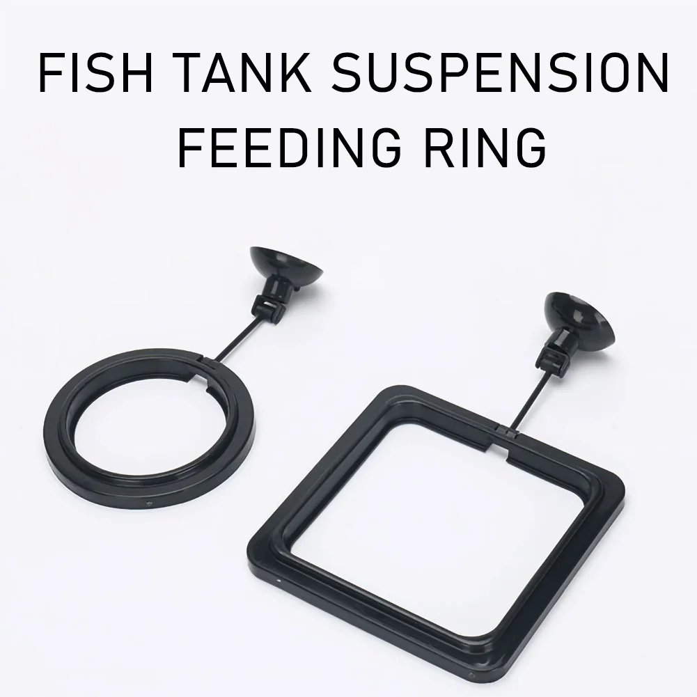 1 pçs peixes alimentador estação de alimentação do tanque de peixes do aquário anel flutuante planta de água de alimentos flutuabilidade círculo anel de alimentação aquário